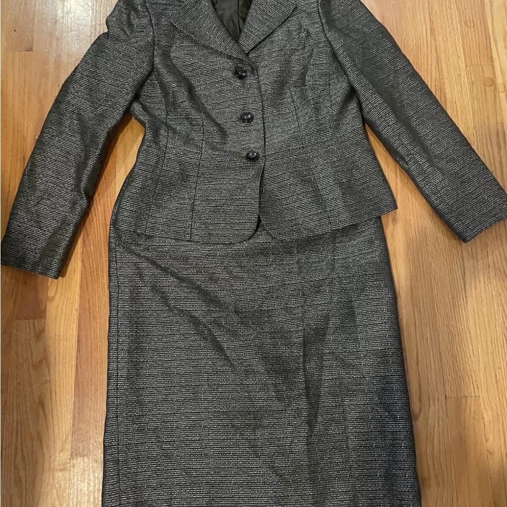 Evan Picone Vintage Two Piece Skirt Suit Set size 8 Skirt & Blazer Set
